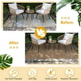 thumbnail image 5 of 10-Pack Interlocking Solid Wood Deck Tiles, 12"x12" Waterproof Outdoor Flooring for Patio, Garden, Poolside, Stripe, Coffee, 5 of 8