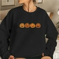 thumbnail image 2 of Chuancc Halloween Tops For Women Cute Sweatshirts Halloween Sweatshirts For Women Halloween Hoodies For Women Ghost Sweatshirt Women'S Clothing Halloween Sweatshirt Cute Funny Spooky Graphic Black XS, 2 of 4