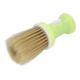 thumbnail image 5 of Cepillo de peluquero, cepillo de peluquero, cubierta inferior extraíble de lana de nailon, plumero de cuello de pelo suave y cómodo verde para barbería, 5 of 5