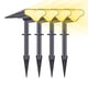 thumbnail image 1 of trajes de lámpara al aire libre 4PCS Foco solar LED Ajustable 2 en 1 Luces de estaca de paisaje Luz yeacher Blanco cálido 4 piezas, 1 of 7