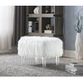 thumbnail image 6 of Chic Home Ricco Modern Contemporary Faux Fur Acrylic Leg Ottoman, 6 of 6
