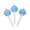 Circular-Blue, variant on Elegant Charm Star Heart Round Lollipop Pendant Designs for Fashion Enthusiasts and Jewelry Statement Collectors