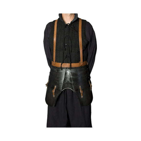 Epic Dark Faulds and Tasset Belt Upper Thigh Armour - Medieval Armor