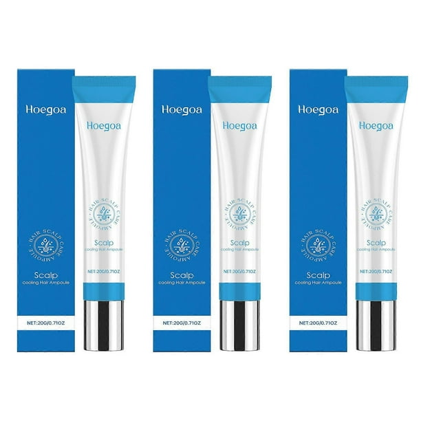 Scalp Cooling Hair Growth Serum Roller, Scalp Cooling Hair Ampoule for Men Women, Hair Loss Treatment Serum for All Hair Types