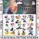 thumbnail image 1 of Disney Mickey Mouse Tattoo Sticker Birthday Party Decoration Sticker Action Figure Sticker Funny Cartoon Christmas Kids Gift Gao Jinjia LED, 1 of 2