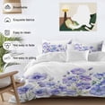 thumbnail image 4 of Blue Spring Floral Bedding 3 Piece Duvet Cover Set California King, Summer Botanical Watercolor Flower Soft Microfiber Comforter Cover with Zipper Closure & Pillowcases, FadeResistant Quilt Cover, 4 of 9