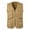 Yellow, variant on Men's Fishing Vest Utility Safari Travel Vest with Pockets Outdoor Work Photo Cargo Fly Summer Vest