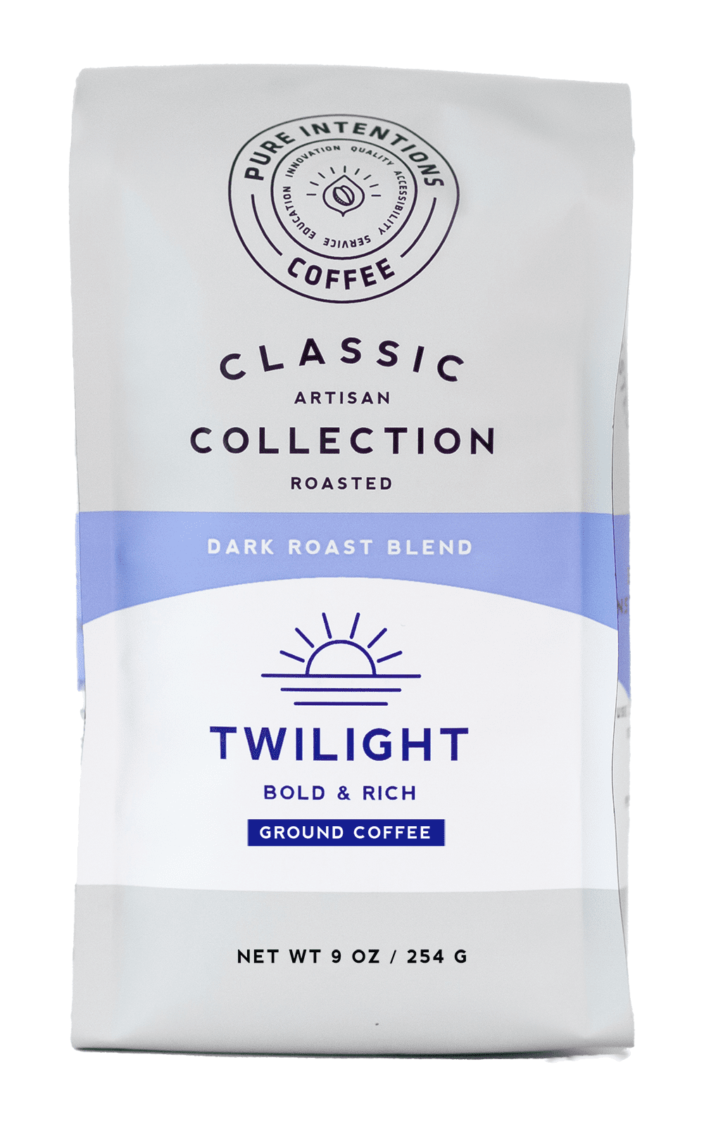 Pure Intentions - Twilight, Dark Roast Coffee, Ground Coffee, 9oz