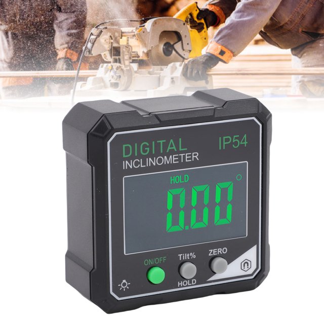 Localisateur d'Angle numérique, Inclinomètre numérique IP54 Écran LCD rétro-éclairé en eau pour scie à table