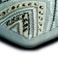 thumbnail image 2 of The HomeCentric Blue Pack of 2, 12"x20" (30x50 cm) Lumbar Pillow Cover, Jacquard Chevron, Embroidery & Beaded Oblong Pillow, Geometric Pattern Modern Style - Chevron Ocean, 2 of 3