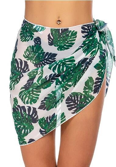 Semi-Sheer Swimwear Cover Ups Short Skirt SIZE Large