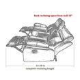 thumbnail image 4 of Bowery Hill Reclining Faux Leather loveseat with storage console - Brown, 4 of 5