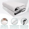 thumbnail image 4 of Queen Quilt Set 90''x96'', Mountain Lightweight Summer Bedspread Coverlet Set with 2 Pillow Shams, Eagle Sky Cloud Black and White Landscape Breathable All Season Quilt Bedding for Bedroom/Guest Room, 4 of 9