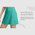 thumbnail image 5 of RQYYD Women's 16" Golf Skorts Skirts 5 Pockets High Waisted Stretchy Tennis Skirt Athletic Workout Running Green M, 5 of 6