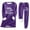 Kids Sweatsuit Sets-A01 Purple, variant on Mifsaly Boys Girls Sweatsuit Sets Kids Fleece Lined Tracksuit 2 Piece Letter Print Warm Pullover Sweatshirt Drawstring Sherpa Joggers with Pockets Teen Thermal Winter Matching Outfits