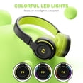 thumbnail image 3 of Seenda Kids Bluetooth Headphones for Girls Boys, Wired & Wireless Headphones for Kids with Microphone, 85/94dB Safe Volume, Colorful LED Light, 35Hrs Playtime, Back to School Gifts for Kids, 3 of 9