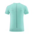 thumbnail image 5 of NIEWTR Mens Athletic Shirts Moisture-Wicking Quick Dry Workout Tees Lightweight Crewneck T-Shirts for Running Gym Casual Work（Light Green,M), 5 of 5