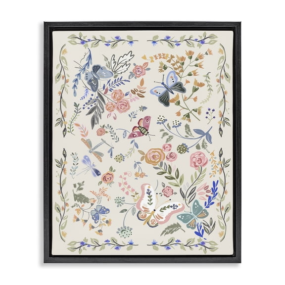 Stupell Industries Scandinavian Black Floating Frame Canvas Art, 17 x 21, by Ani Del Sol