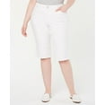 thumbnail image 1 of Charter Club Jeans Capri Taille Mi-Haute en Denim pour Femmes Plus, Blanc, 14W, 1 of 3