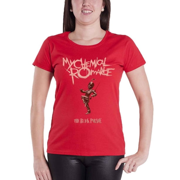 My Chemical Romance - Camiseta The Black Parade para Mujer (Rojo)