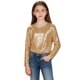 thumbnail image 4 of Camiseta estampada de manga larga con cuello redondo para niños en edad preescolar, blusa de poliéster para la temporada escolar, verano y primavera, 4 of 7