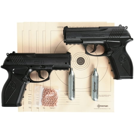 UPC 028478147300 product image for Crosman Double Down Action .177 Caliber Semi-Auto CO2 Air Pistol Bundle, 480fps | upcitemdb.com