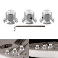 thumbnail image 2 of LICEWO 3Pcs Electric Guitar Bass Top Hat Knobs Replacements Clear Knobs Speed Volumes Tone Control Knobs Guitar Contral Knobs, 2 of 9