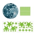 thumbnail image 1 of 435 unids/set luminoso 3D estrella Luna punto pared pegatinas niños habitación techo decoración Ehuebsd Libre de BPA, 1 of 4