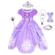 thumbnail image 1 of Vestido de Princesa Sofía para niña, disfraz de Cosplay con mangas abullonadas, vestidos de capas para fiesta de cumpleaños, disfraces de fantasía con volantes Sophia Fivean unisex, 1 of 2