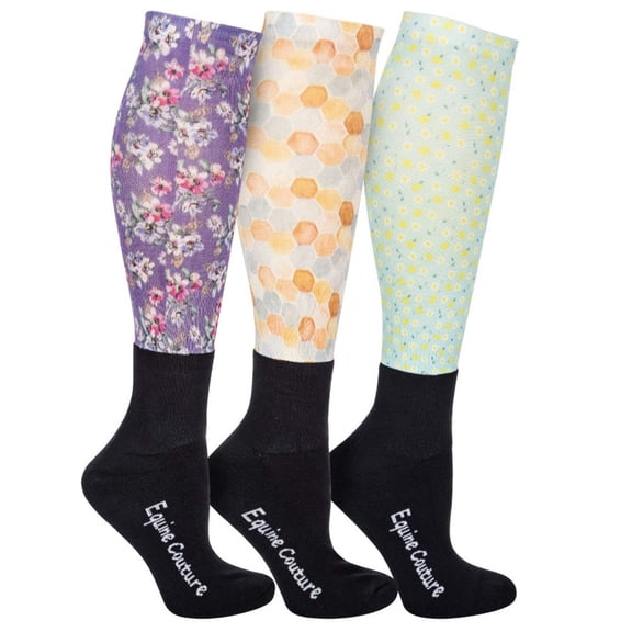 EQUINE COUTURE OTC SOCK 3 PACK-BOTANICAL