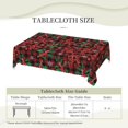 thumbnail image 5 of Christmas Plaid with Holly and Berries Tablecloth Rectangle, New Year Table Cloth Xmas Washable Table Cover for Holiday/Picnic/Dining/Party Decoration, 60 X 84 Inch, 5 of 5