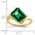 thumbnail image 2 of Primal Gold 14 Karat Yellow Gold 10x8mm Emerald-cut Mount St. Helens Ring, 2 of 4