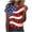Navy Tops for Women, variant on TARIENDY American Flag Shirts for Women Plus Size Short Sleeve 4th of July Blouses Round Neck Tunic Festival Outfits Independence Day Tops Navy XL