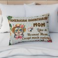 thumbnail image 4 of American Shorthair Mom Like a Normal Mom Except Cooler Happy Mother's Day Quilt Pillowcase Cat Lover Kitten Owner Gifts Throw Pillow Cover Bed Home Decor - 02004, 4 of 5