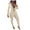 White-vestidos de otoño para mujer, variant on Aboser Women’s Business Two Piece Outfits Trendy Deep V Solid Color Blazer and Pants Set Elegant Offiec Business Suit for Work