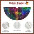 thumbnail image 5 of Kll Bright Universe Christmas Tree Skirt 30",Party Decorations Farmhouse For Christmas Decorations Holiday Party, 5 of 8