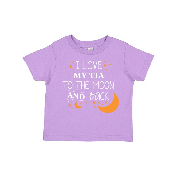 Inktastic I Love My Tia to the Moon and Back Boys or Girls Toddler T-Shirt