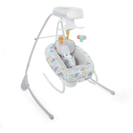 Fisher-Price 2-in-1 Deluxe Cradle &amp;#39;n Swing with 6-Speeds