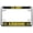 Chrome, variant on [Officially Licensed Product] - Motorcycle Metal License Plate Frame with U.S. Army Airborne Design (Black & Yellow Text) - Black