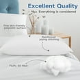 thumbnail image 5 of Pillows Standard Size Set of 2, Bed Pillows 2 Pack Hotel Quality, Gusseted Pillow for Back, Stomach or Side Sleepers, Easy to Clean Down Pillow, 5 of 8