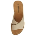 thumbnail image 3 of Soda Shoes Women Sandals Crisscross Band Strap Casual Slides REFLECT-S Beige Camel Blond 6.5, 3 of 5