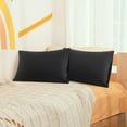 thumbnail image 1 of REGALWOVEN Soft Microfiber Pillowcases Set of 2 Pillowcases Non-Standard Black 14"x20", 1 of 10