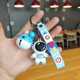 thumbnail image 1 of Astronaut Porte-Clés Style Cloche Mignon Matériau PVC Inodore Sûr Anneaux de Clés pour Ranger Clés Bleu Spaceman (Modèle Cloche), 1 of 1