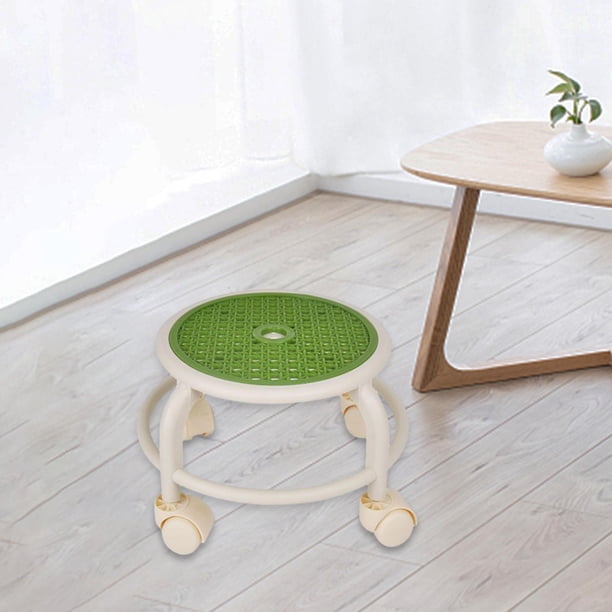 Taburete giratorio de 360 degree para pedicura, para peluquería, salón, salones Verde BLESIY Asiento bajo con ruedas