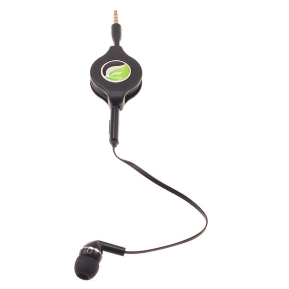 Headphone Retractable Mono Earphone for Moto G Power (2021)/Play (2021) Phones - 3.5mm w Mic Headset Handsfree Earbud Earpiece Compatible With Motorola Moto G Power (2021)/Play (2021)