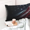 thumbnail image 4 of Zufioo American Flag Waving Print Print Double-Sided Throw Pillow Cover, Pillow Protector Home Decor - With Hidden Zipper, Suitable for Bedroom, Living Room, Car Interior-14"x20", 4 of 6