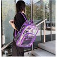 thumbnail image 4 of Mochila transparente Mochila transparente de PVC resistente JFHHH pequeña, 4 of 5