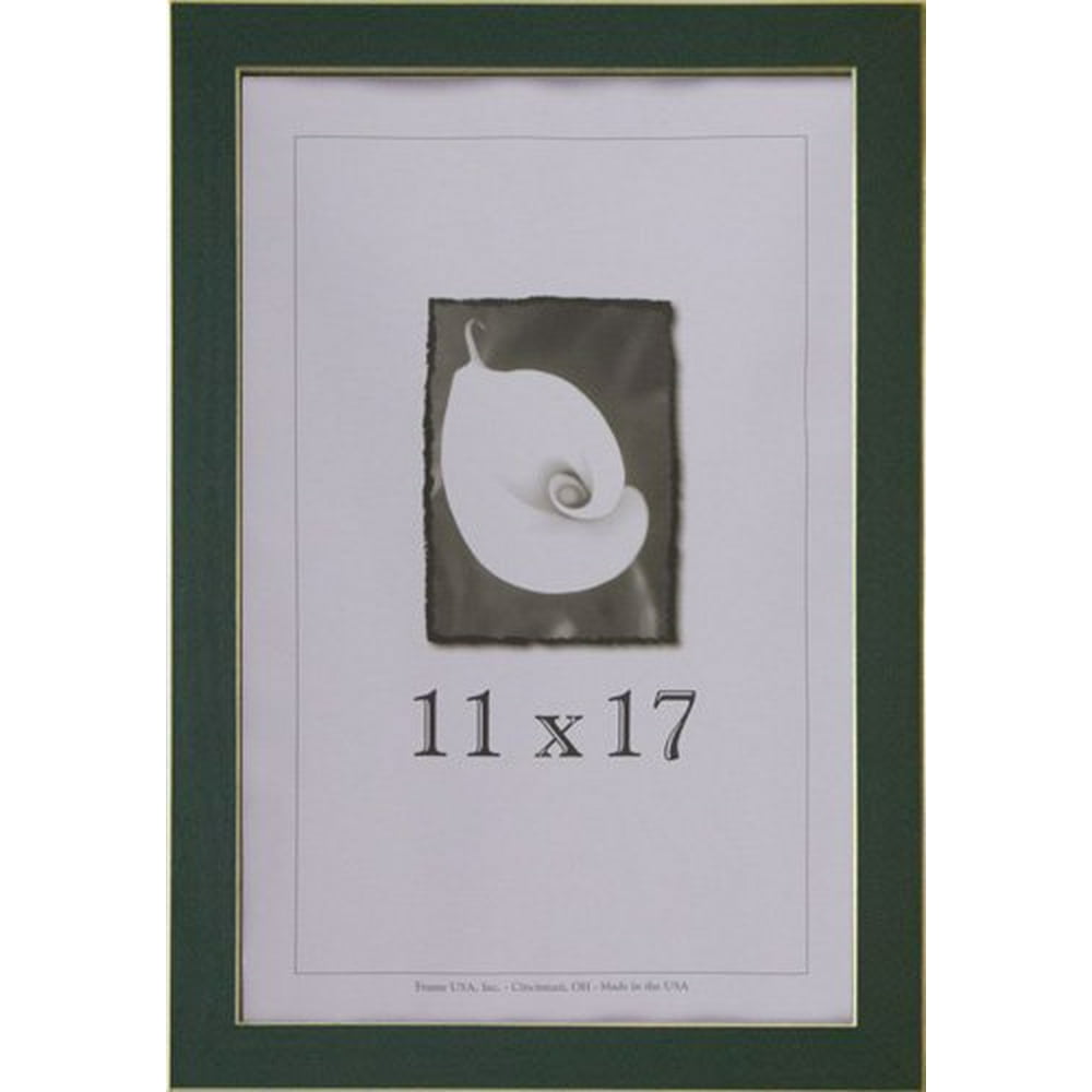 11x17 Green Picture Frame with Clean Cut Edge