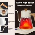 thumbnail image 5 of TanChihl Electric Gooseneck Kettle 304 Stainless Steel Electric Tea Kettle Temperature Control Pour-Over Coffee and Tea Pot 0.9L Quick Heating Hot Wa, 5 of 5