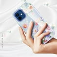 thumbnail image 6 of iPhone 12 Pro Max Case 6.7 Inch, Pretty Floral Case with Tempered Glass Screen Protector - Hard Plastic and Durable Silicone Back Cover Case Slim Lightweight Shockproof Protective Case (Pink Peony), 6 of 6